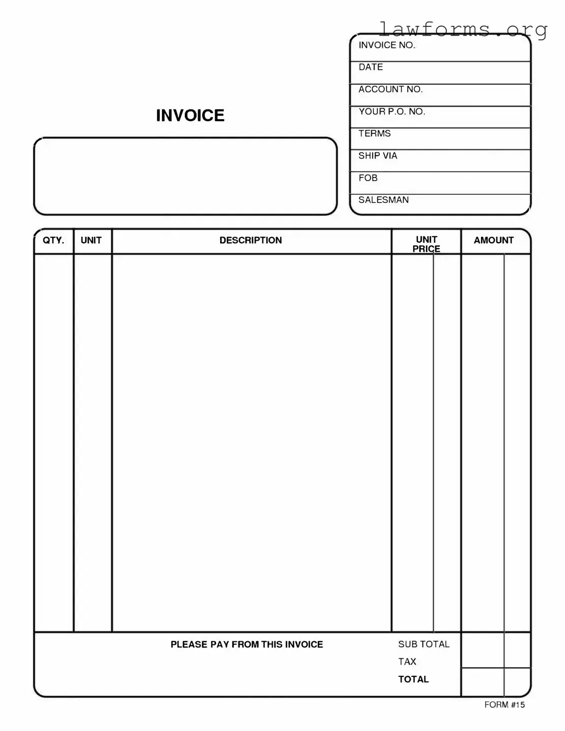 Fill Out a Valid Free And Invoice Pdf Template