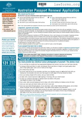 Fill Out a Valid Australian Passport Renewal Template