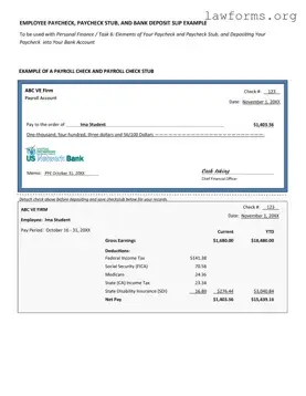Fill Out a Valid Payroll Check Template