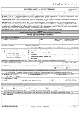 Fill Out a Valid DD 2656 Template