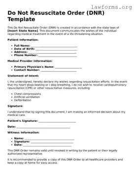 Valid Do Not Resuscitate Order Form