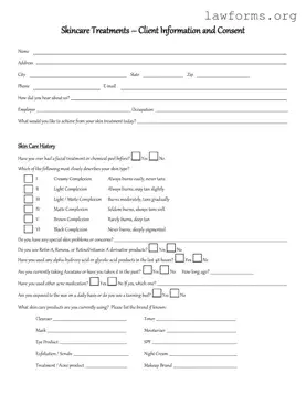 Fill Out a Valid Facial Consent Template