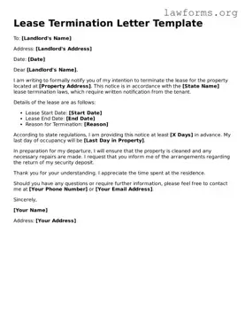 Valid Lease Termination Letter Form