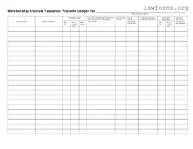 Fill Out a Valid Membership Ledger Template