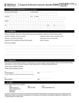 Fill Out a Valid Melaleuca Cancellation Template