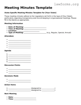Valid Meeting Minutes Form