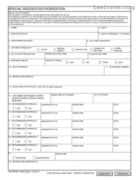 Fill Out a Valid Navpers 1336 3 Template