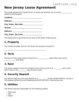 Attorney-Approved Lease Agreement Template for the State of New Jersey