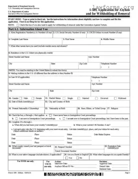 Fill Out a Valid USCIS I-589 Template