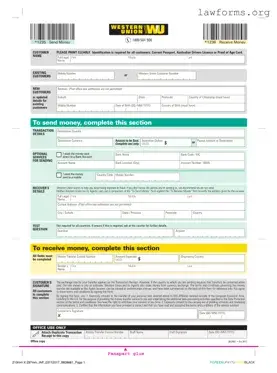 Fill Out a Valid Western Union Template