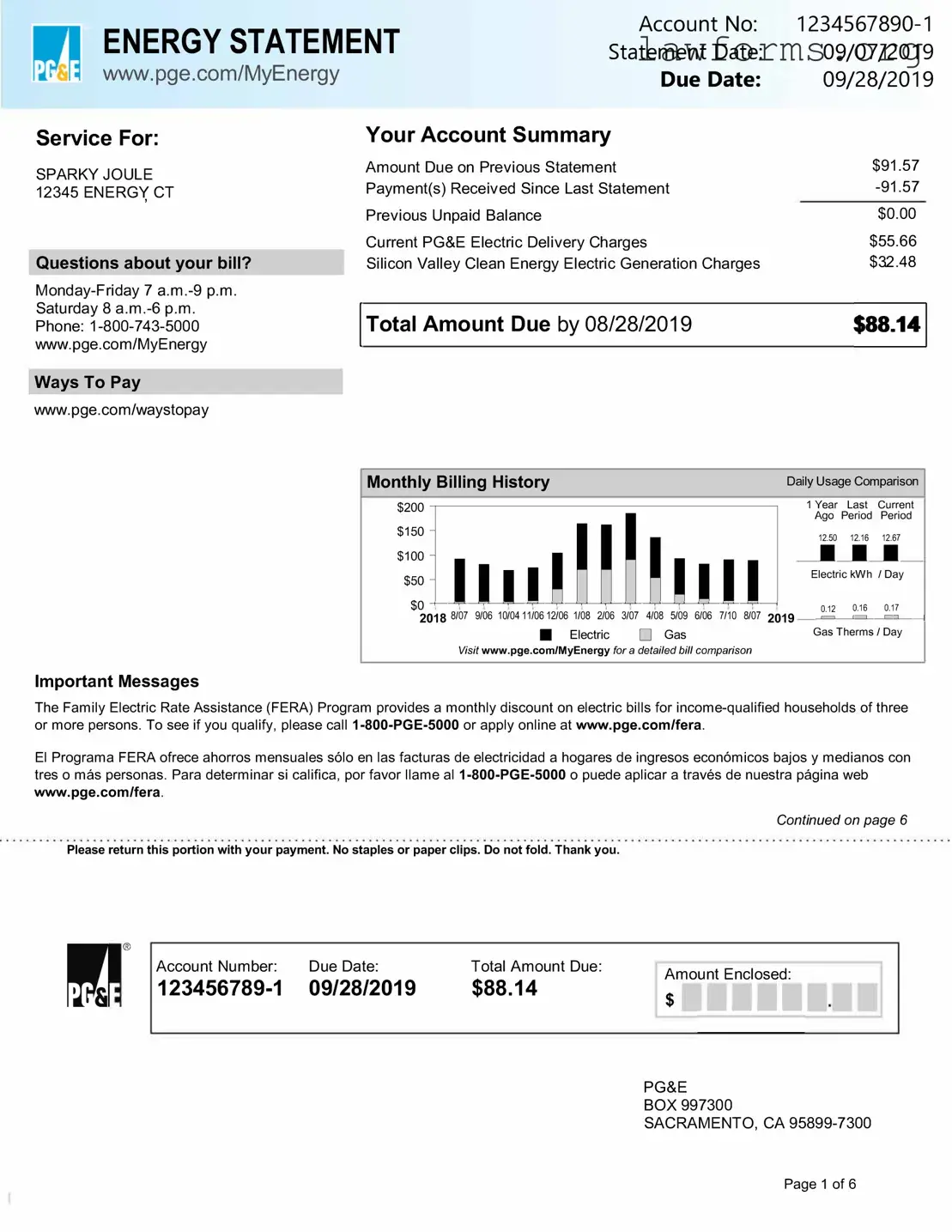 Fill Out a Valid Utility Bill Template